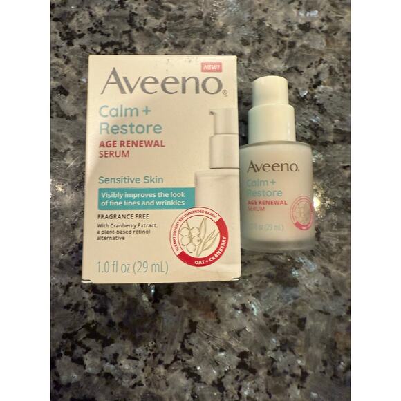 AVEENO CALM+RESTORE TRIPLE OAT serum/moisturizer FREE GIFT - Picture 3 of 6